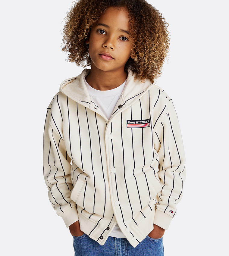 Striped Hooded Jacket