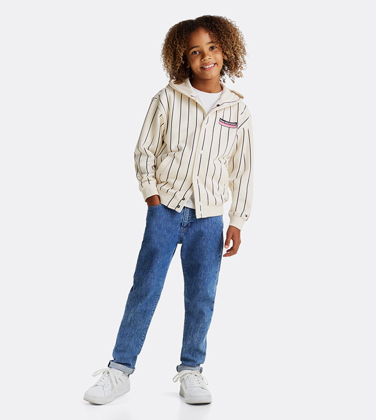 Striped Hooded Jacket