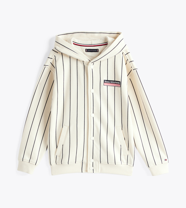 Striped Hooded Jacket