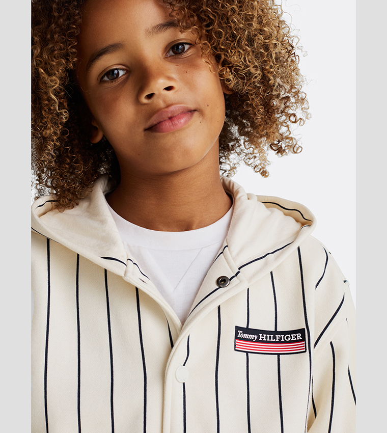 Striped Hooded Jacket