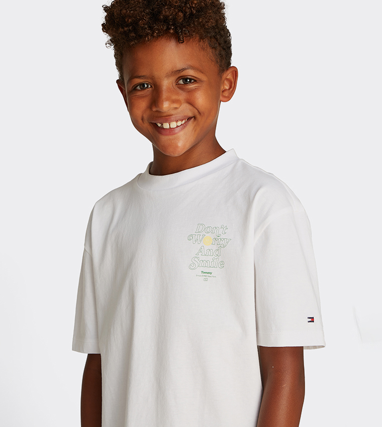 Back Printed Crew Neck T-Shirt