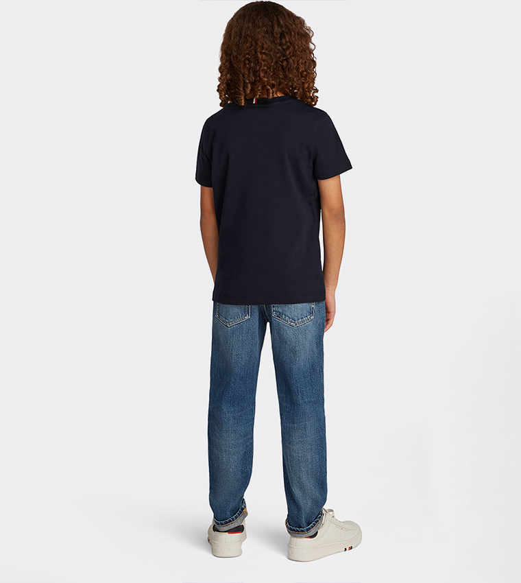 Logo Embroidered Crew Neck T-Shirt