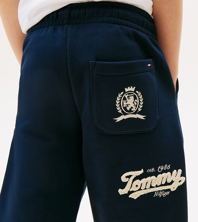 Logo Detail Drawstring Waist Joggers
