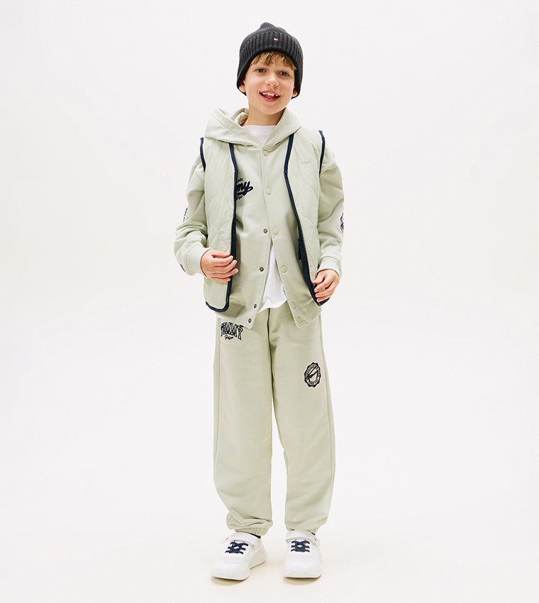 Logo Detail Drawstring Waist Joggers