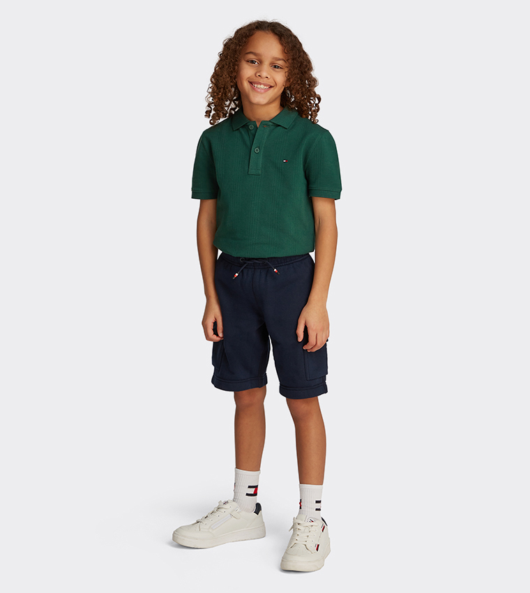 Textured Pique Polo T-Shirt