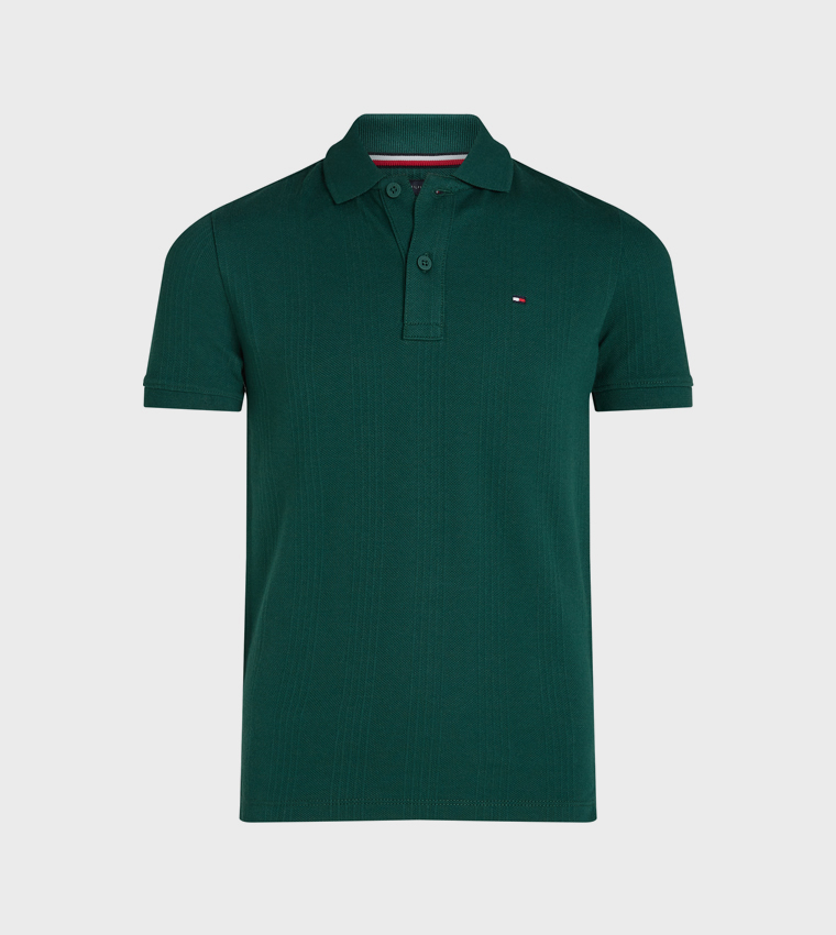Textured Pique Polo T-Shirt