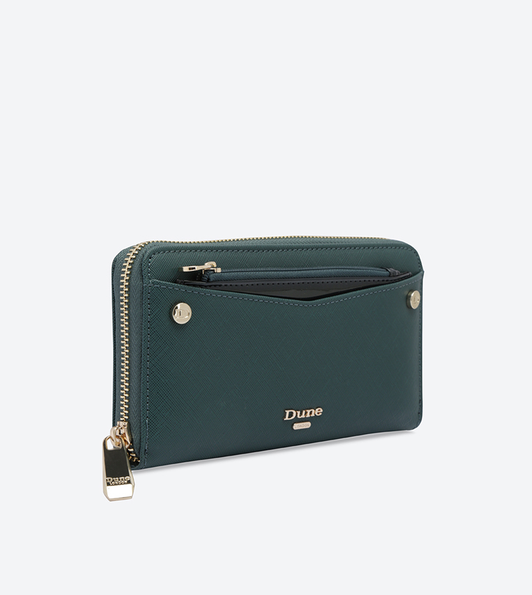 Buy Dune London Removable Pouch Wallet Green KBECCI In Green