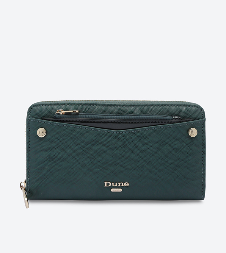 Buy Dune London Removable Pouch Wallet Green KBECCI In Green