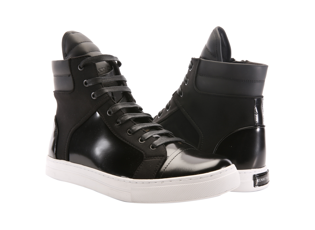 Kenneth cole black leather hot sale sneakers