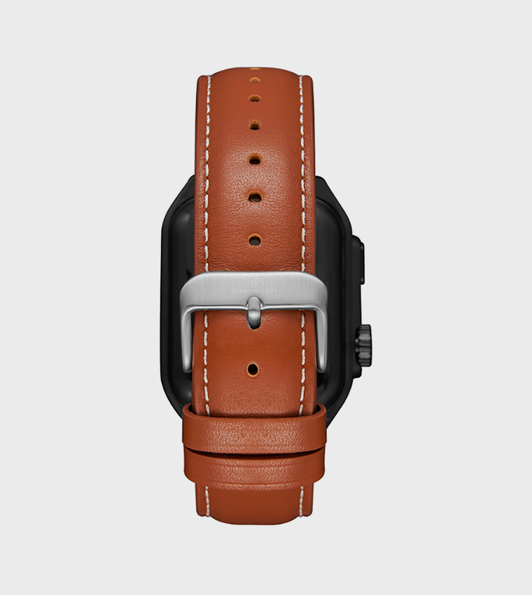 Square Black Dial Silicone Strap Smart Watch