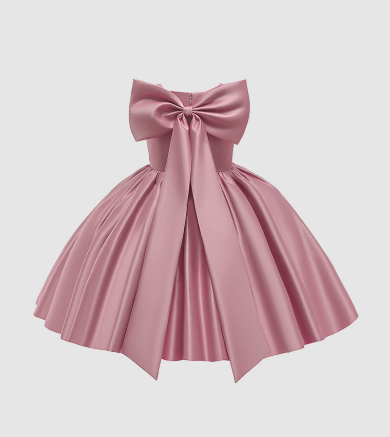 Kiana Solid Party Midi Dress