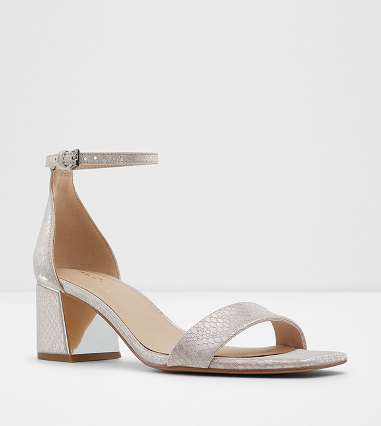 Buy Aldo KEDEAVIEL Block Heel Sandals With Ankle Strap In Pink
