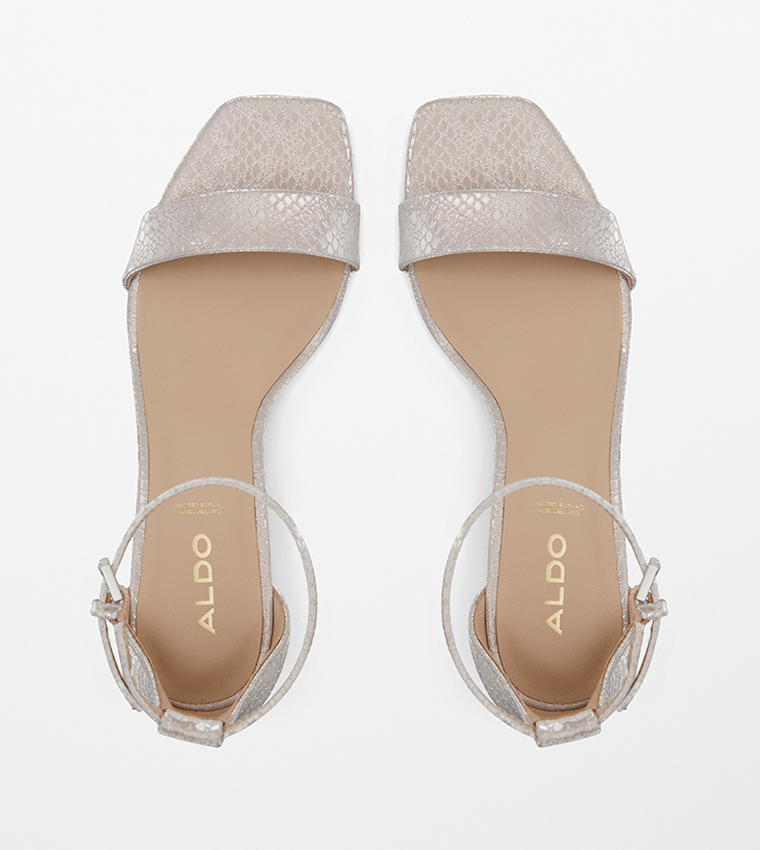 Buy Aldo KEDEAVIEL Block Heel Sandals With Ankle Strap In Pink