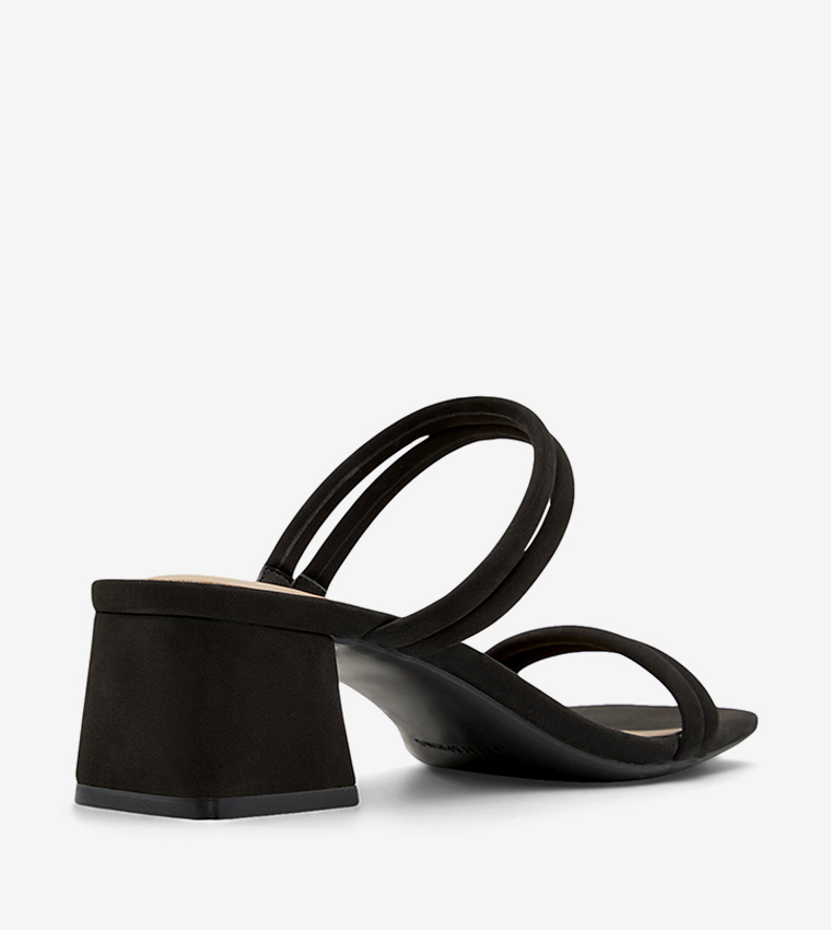 KEELAY Open Toe Block Heel Sandals