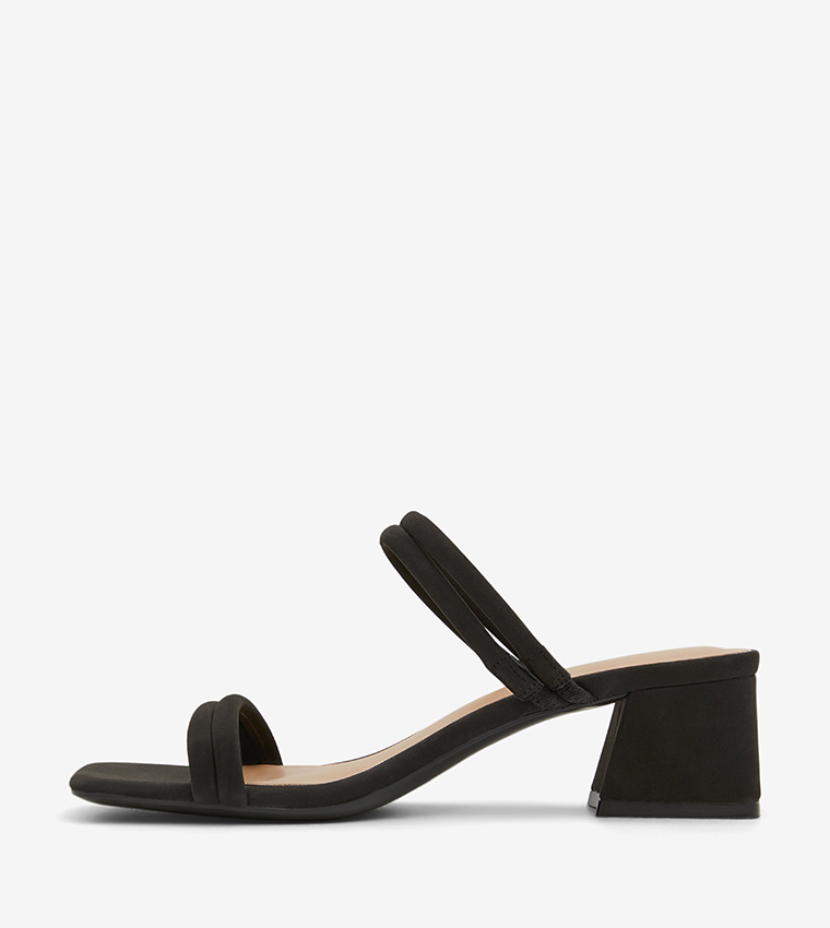KEELAY Open Toe Block Heel Sandals