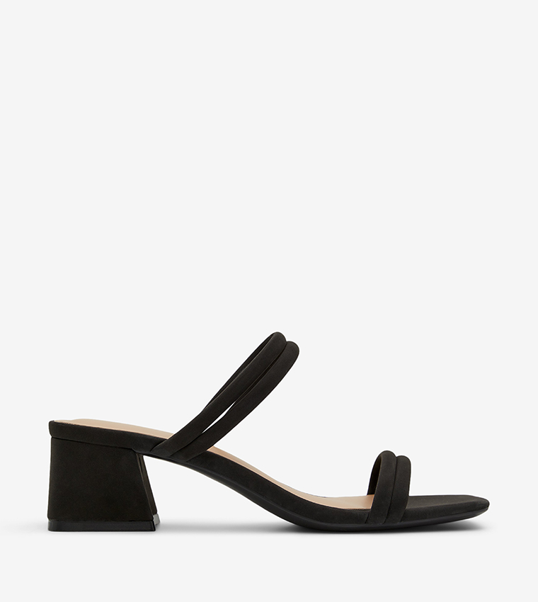 KEELAY Open Toe Block Heel Sandals