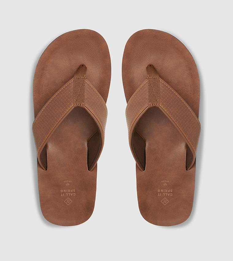 Buy Call It Spring Keele Solid Basic Flip Flops In Beige