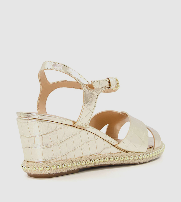 KEELIE Sling Back Wedge Heels Sandals