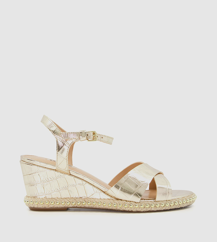 KEELIE Sling Back Wedge Heels Sandals