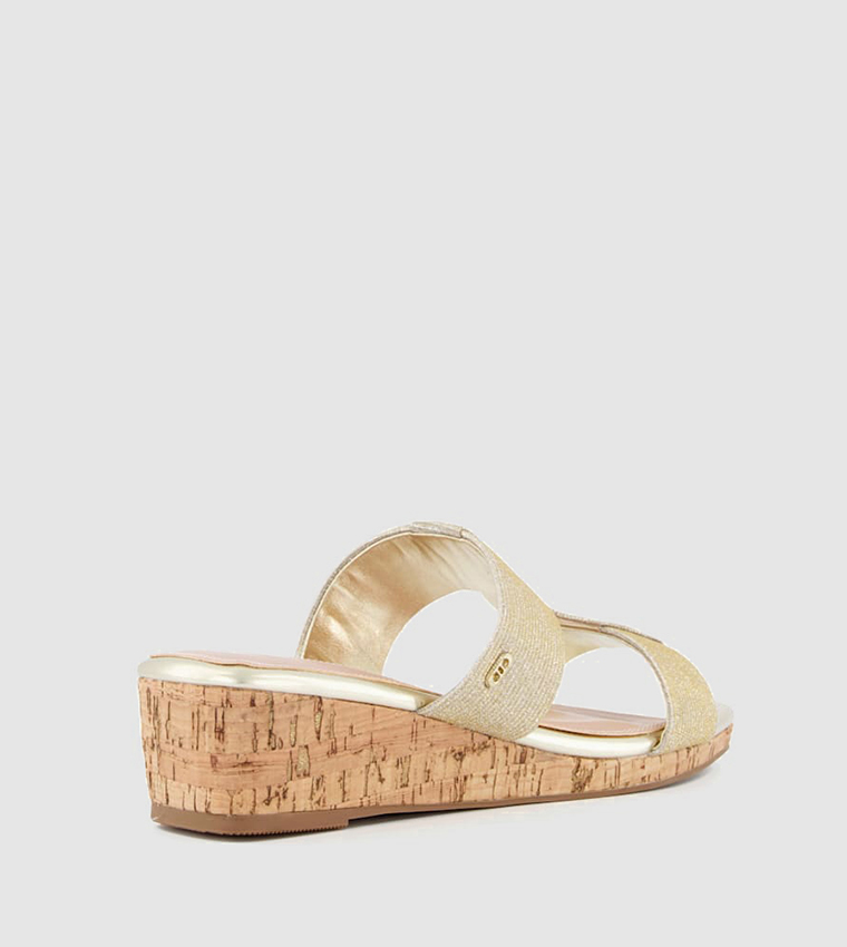 Dune low hot sale wedge sandals