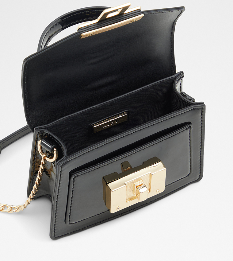 Buy Aldo KENTWELL Flip Closure Top Handle Mini Bag In Black 6thStreet UAE