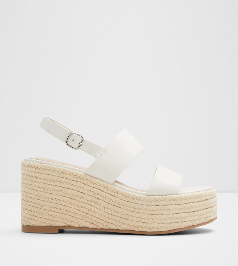 Aldo white wedges discount