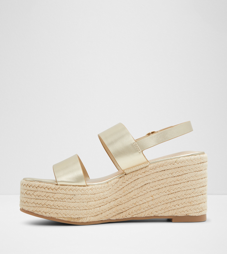 KEONI Metallic Slingback Wedges