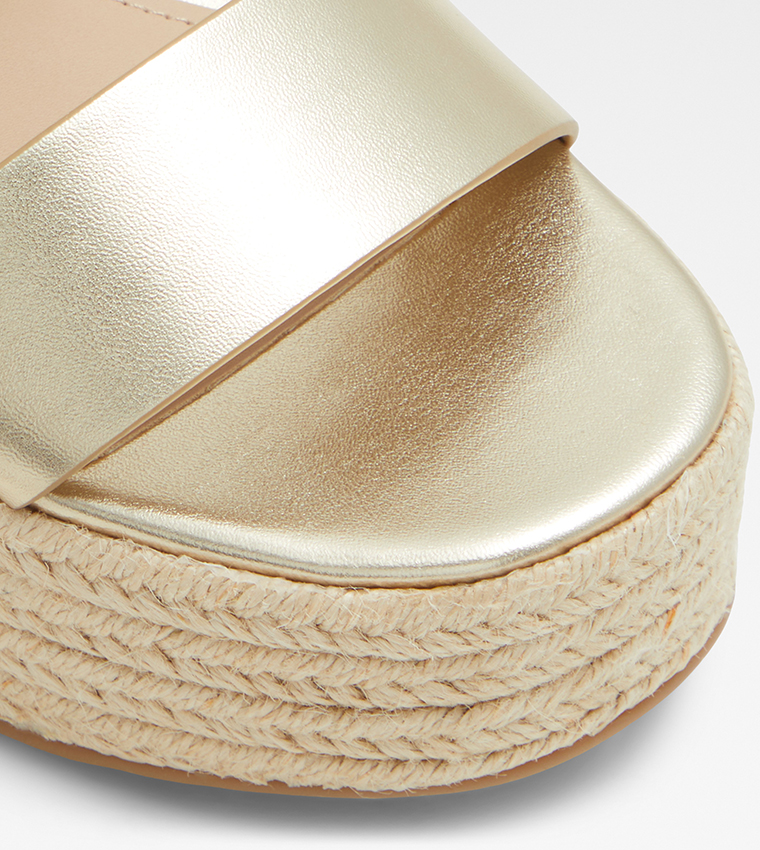 KEONI Metallic Slingback Wedges