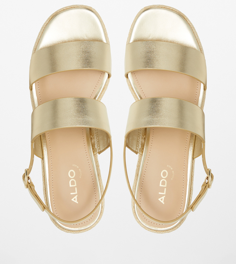 KEONI Metallic Slingback Wedges