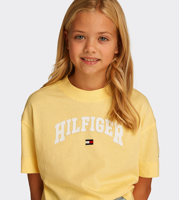 Logo Detail Mélange Varsity T-Shirt