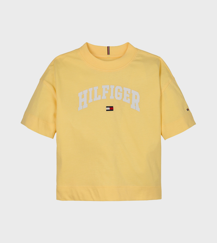 Logo Detail Mélange Varsity T-Shirt
