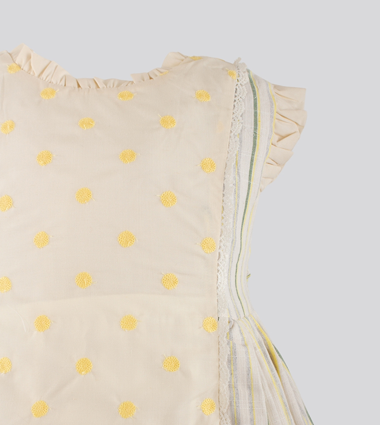 Embroidered Layered Dress