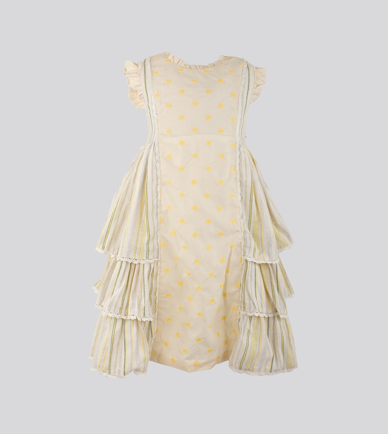 Embroidered Layered Dress