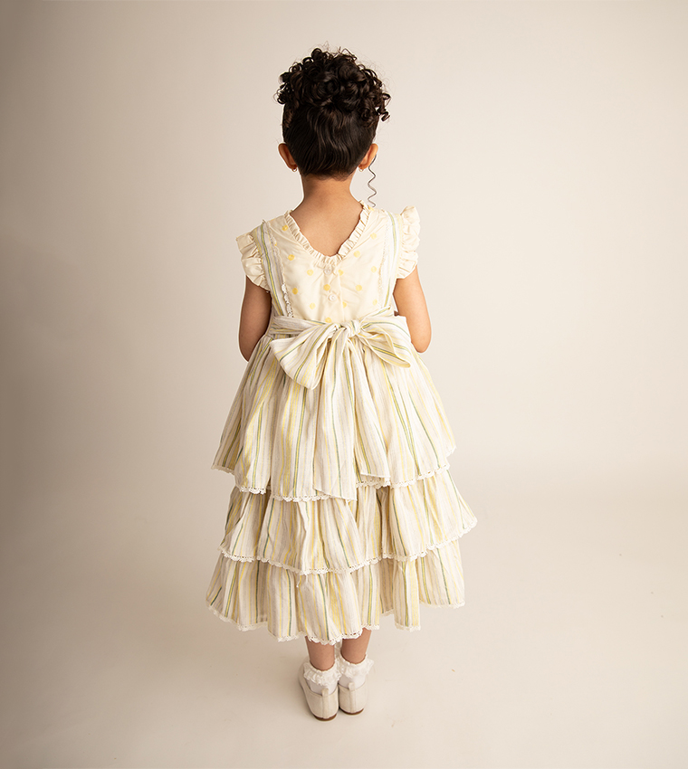 Embroidered Layered Dress