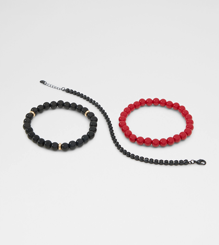 KIMOS 3-Pack Beaded Bracelets