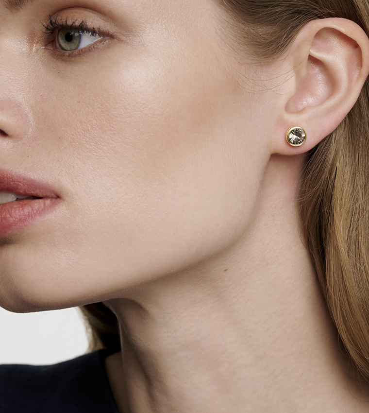 Crystal Embellished Stud Earrings