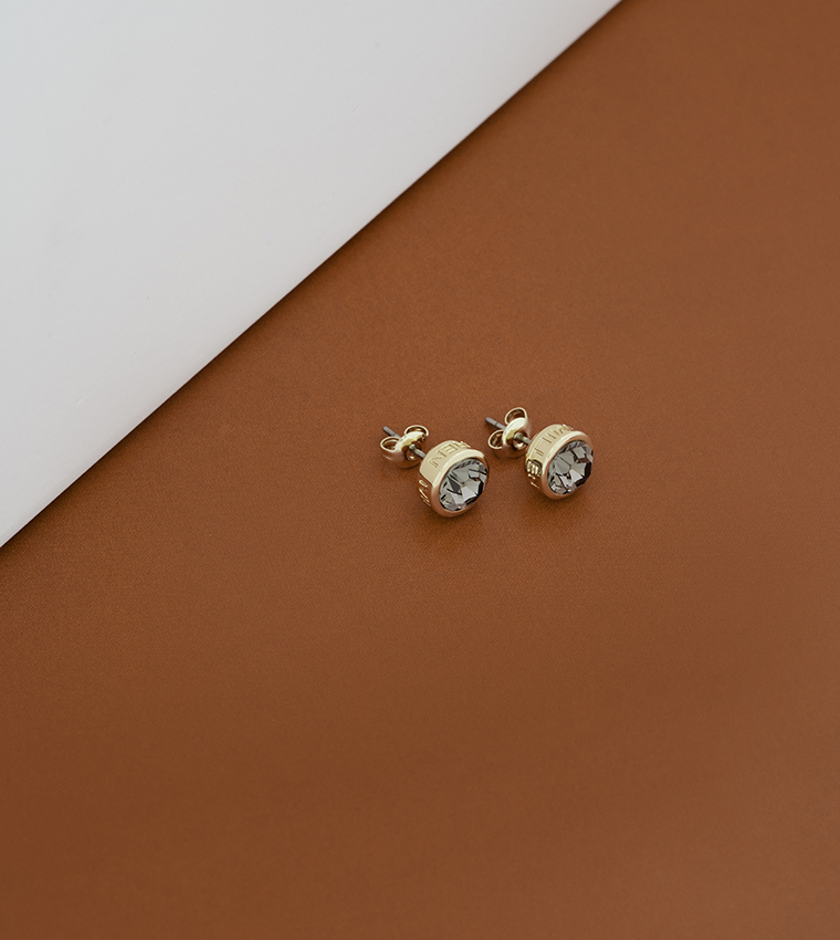 Crystal Embellished Stud Earrings