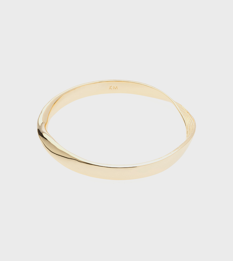 Textured Twist Narrow Bangle