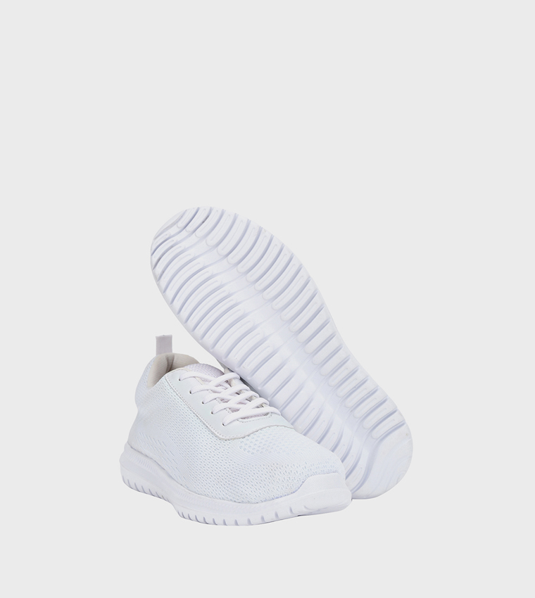 Lace-Up Mesh Casual Shoes