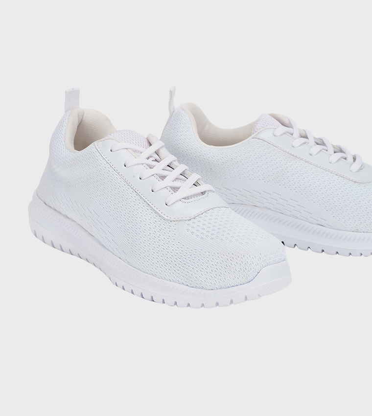 Lace-Up Mesh Casual Shoes