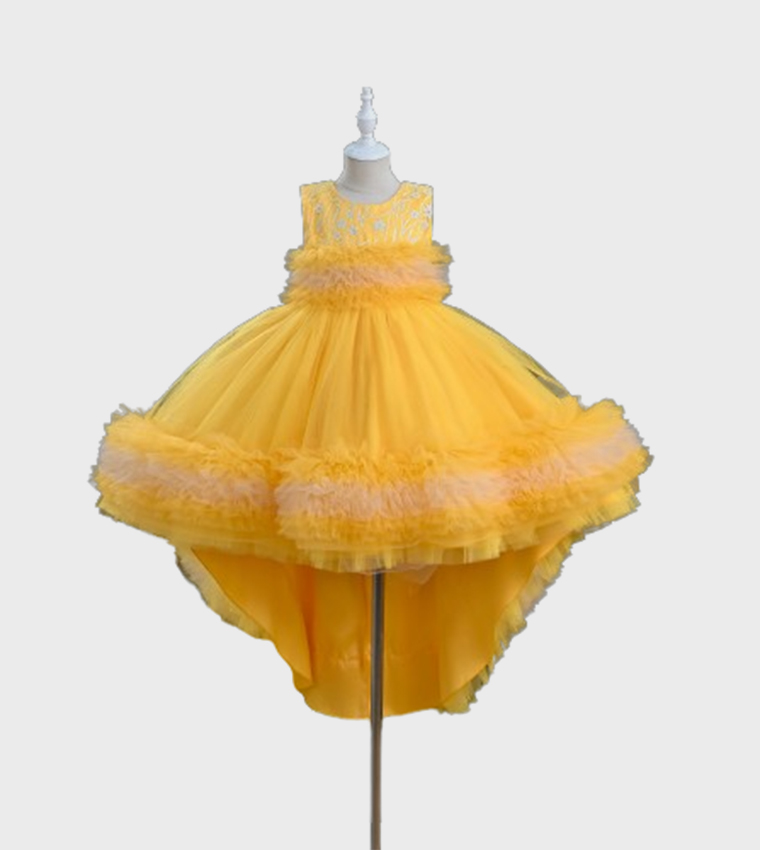 Premium Collection-Maura High-Low Tulle Party Dress