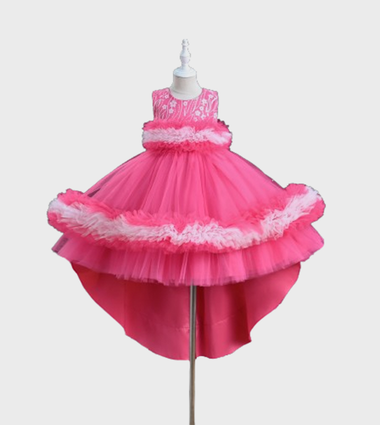 Premium Collection-Maura High-Low Tulle Party Dress