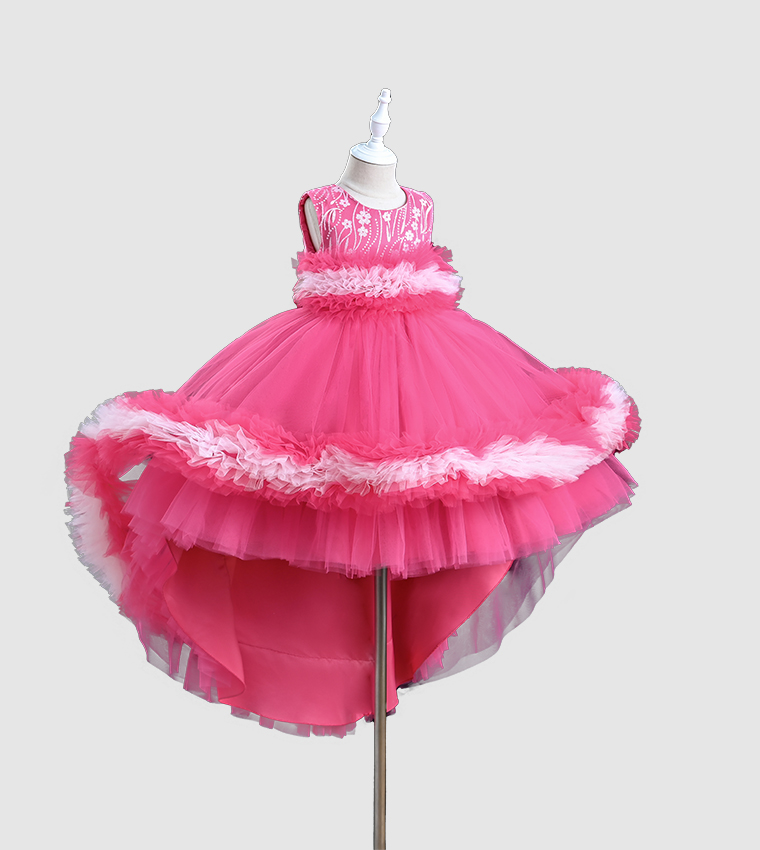 Premium Collection-Maura High-Low Tulle Party Dress