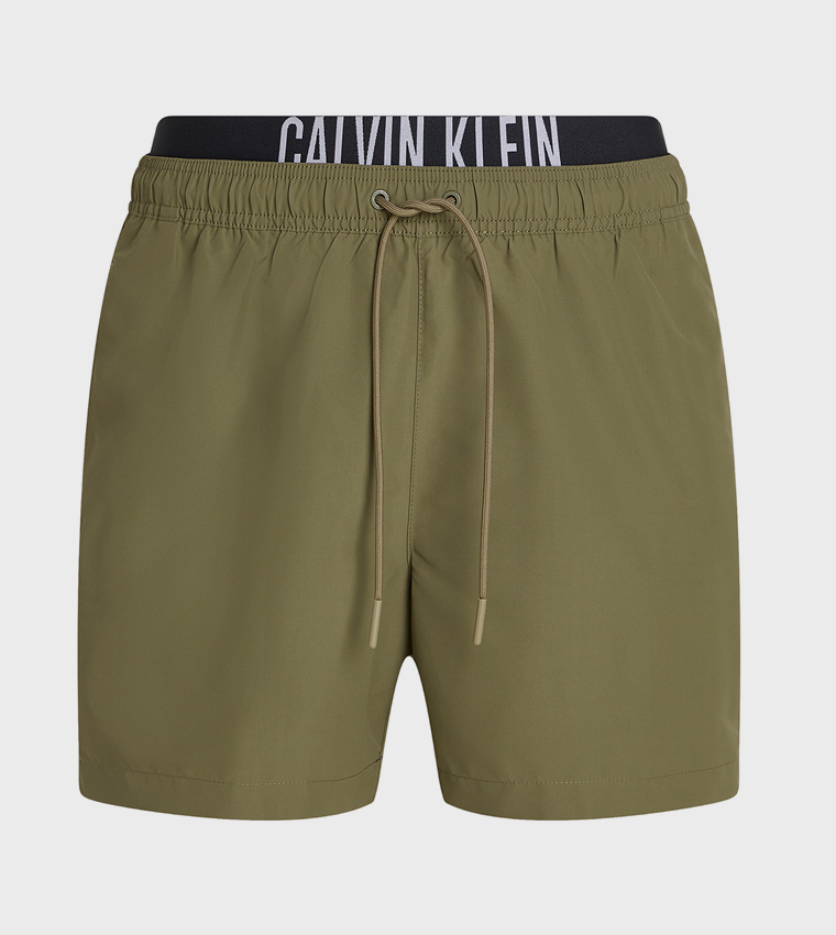 Drawstring Waist Swim Shorts