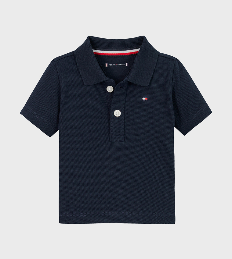 Essential Flag Embroidered Polo T-Shirt