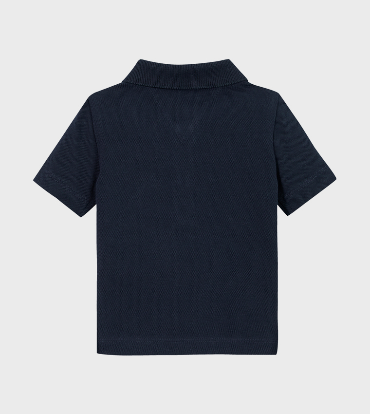 Essential Flag Embroidered Polo T-Shirt