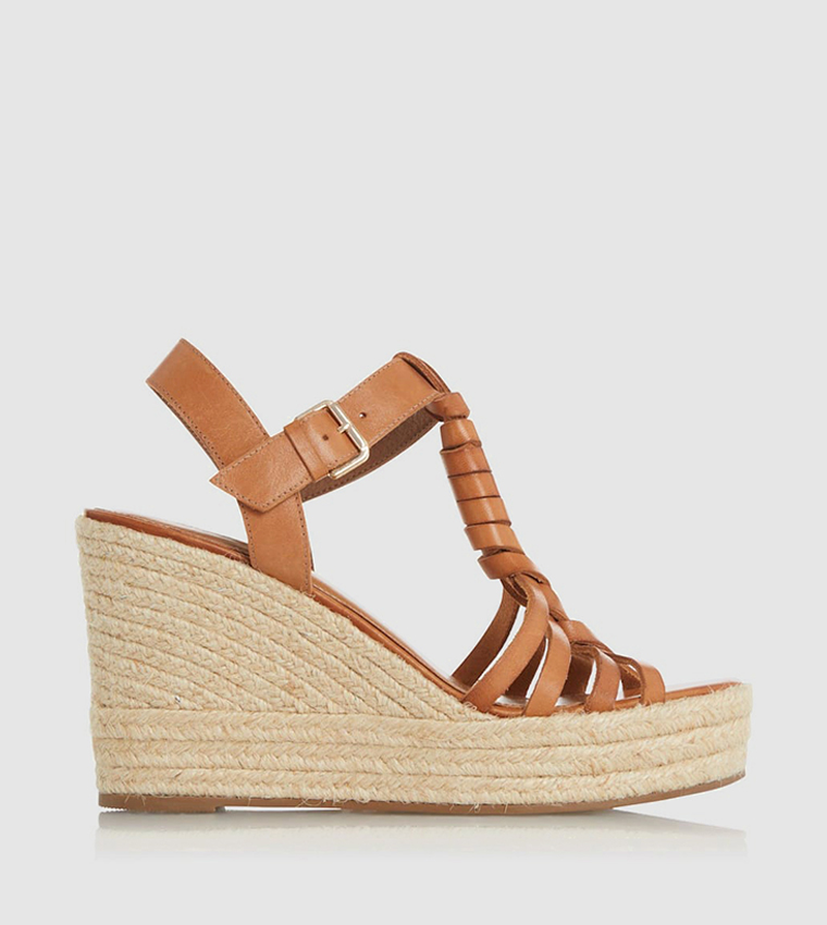 Tan wedge sales espadrille sandals