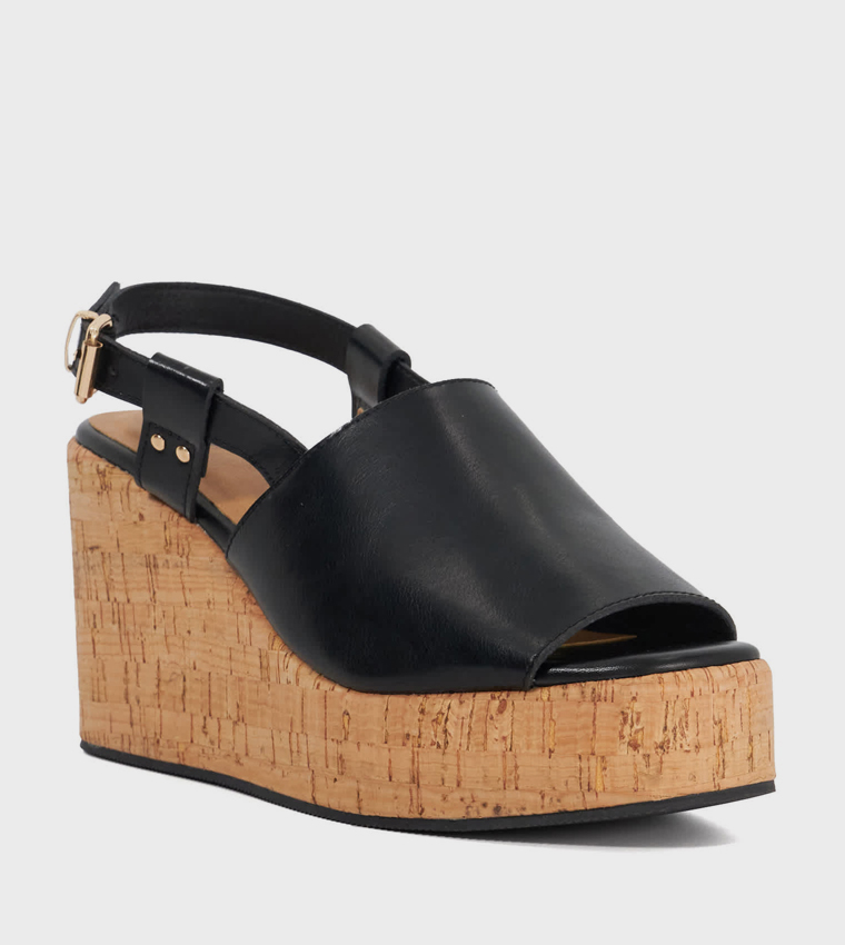 Sandals Dune Black Wedges Dune London Kalise Wedge Black Rustan's
