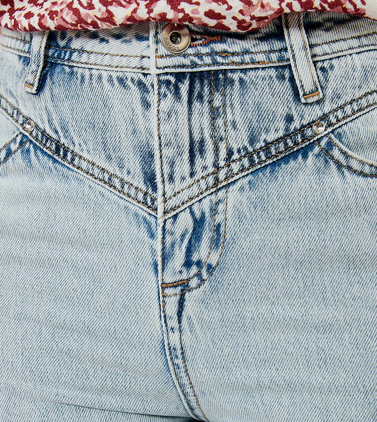 Mid-Rise Mom Fit Jeans