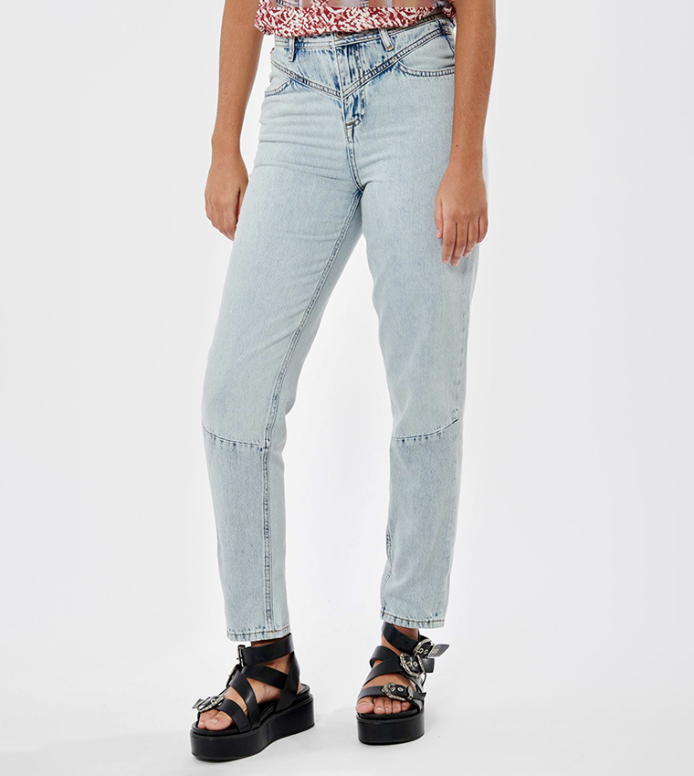 Mid-Rise Mom Fit Jeans